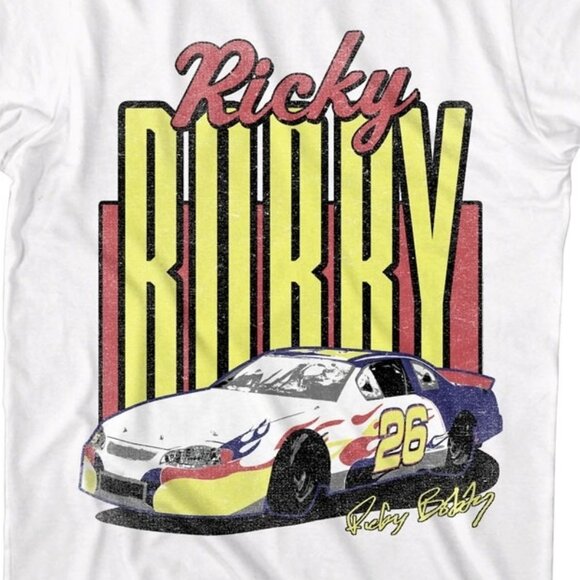 Talladega Nights Ricky Bobby Racecar Funny Comedy Movie Quote Fan T-Shirt 90 - Picture 2 of 5